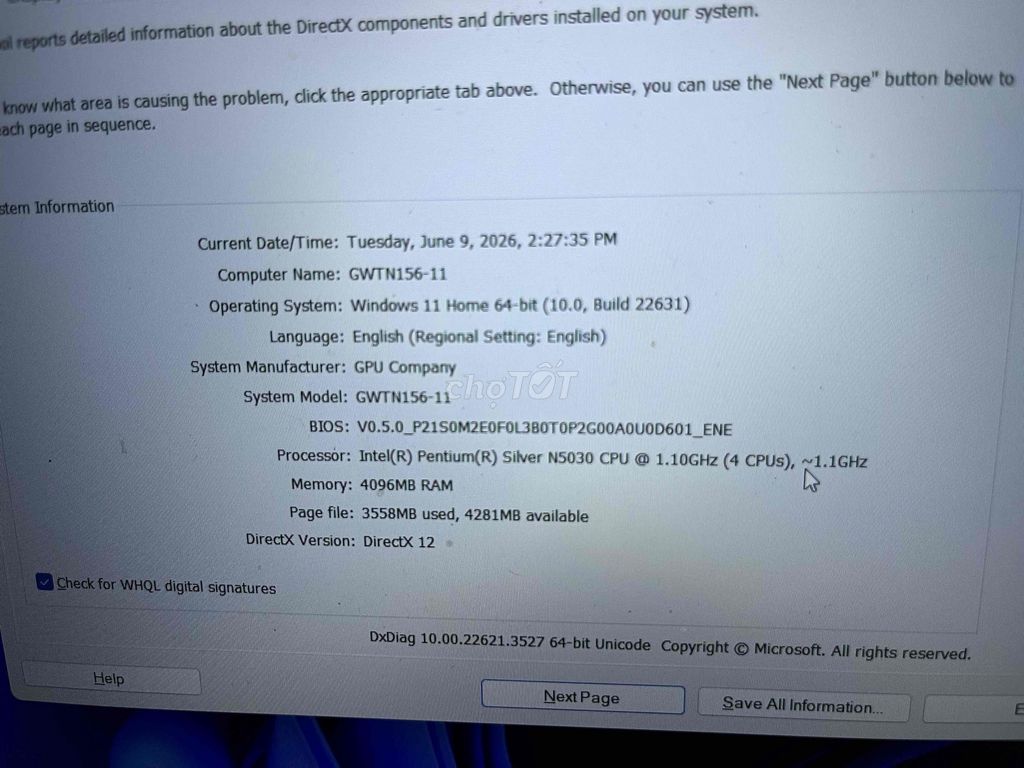 Gateway GWTN156-11 Pentium N5030. Mua bán Laptop tại Quận Tân Phú Tp Hồ Chí Minh được đăng bởi Cầm đồ Anh Quốc  hình 1