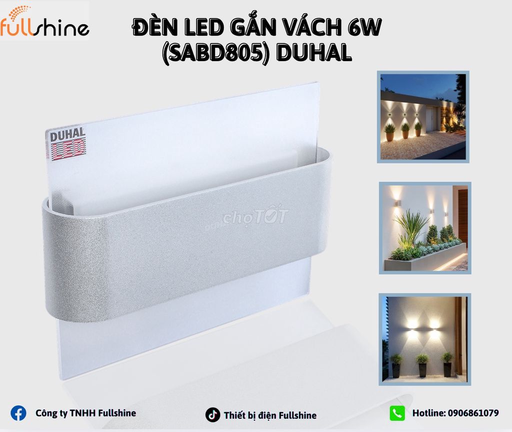 Đèn LED Duhal SABD805. Mua bán Đèn tại Quận Hai Bà Trưng Hà Nội được đăng bởi Trung Hiếu Fullshine hình 1
