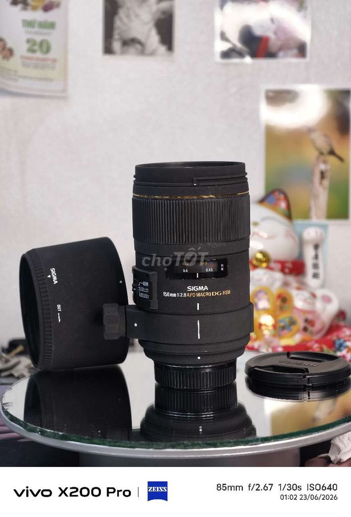 Ống kính Sigma 150mm f2.8 EX HSM Nikon F-mount 99%. Mua bán Máy ảnh, Máy quay tại Huyện Hải Hà Quảng Ninh được đăng bởi Tiệm Máy Ảnh hình 1