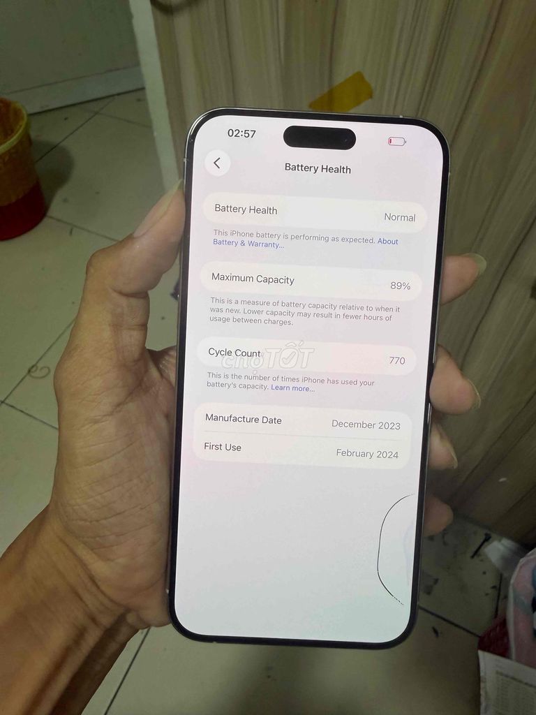 Apple iPhone 15 Pro Max 256GB Trắng. Mua bán Điện thoại tại Quận 10 Tp Hồ Chí Minh được đăng bởi Táo Giá Tốt hình 1