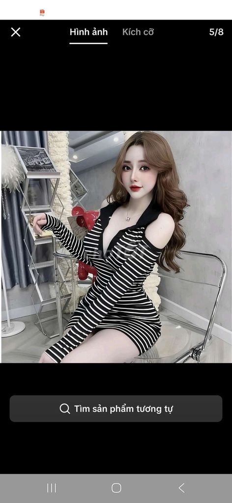 Đầm bodycon Nữ Kẻ sọc Dài tay. Mua bán Quần áo tại Huyện Hóc Môn Tp Hồ Chí Minh được đăng bởi góc thanh lý đồ rẻ  hình 1