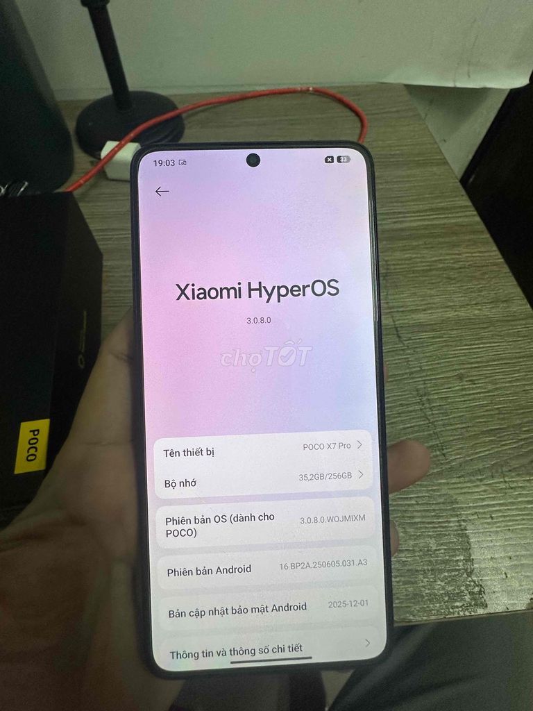 Xiaomi POCO X7 Pro 256GB Đen Như mới có Giao Lưu. Mua bán Điện thoại tại Quận 12 Tp Hồ Chí Minh được đăng bởi Trần  hình 1