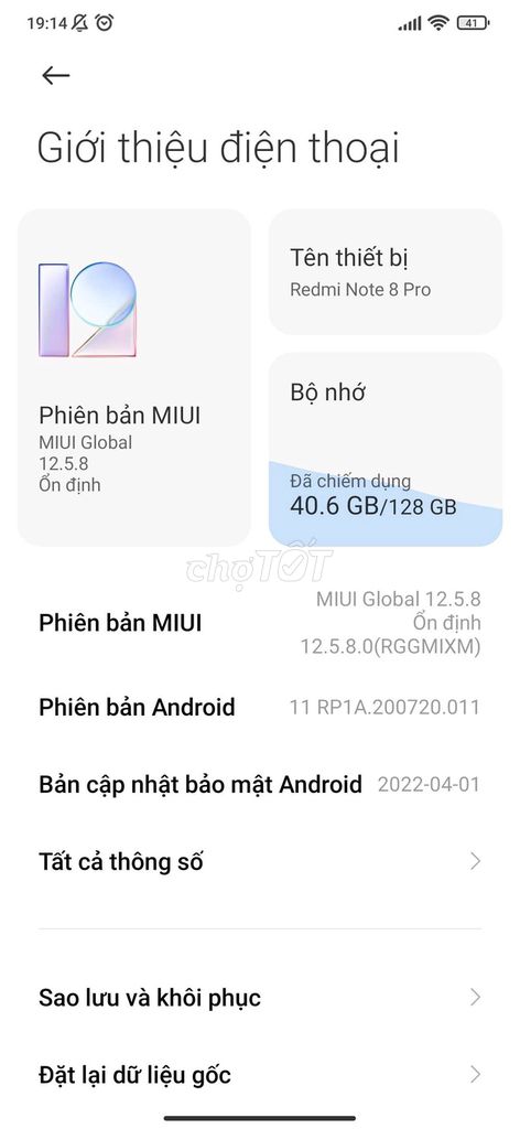 Xiaomi Redmi Note 8 Pro 128GB. Mua bán Điện thoại tại Quận Nam Từ Liêm Hà Nội được đăng bởi Trương Ngọc Tuấn hình 1