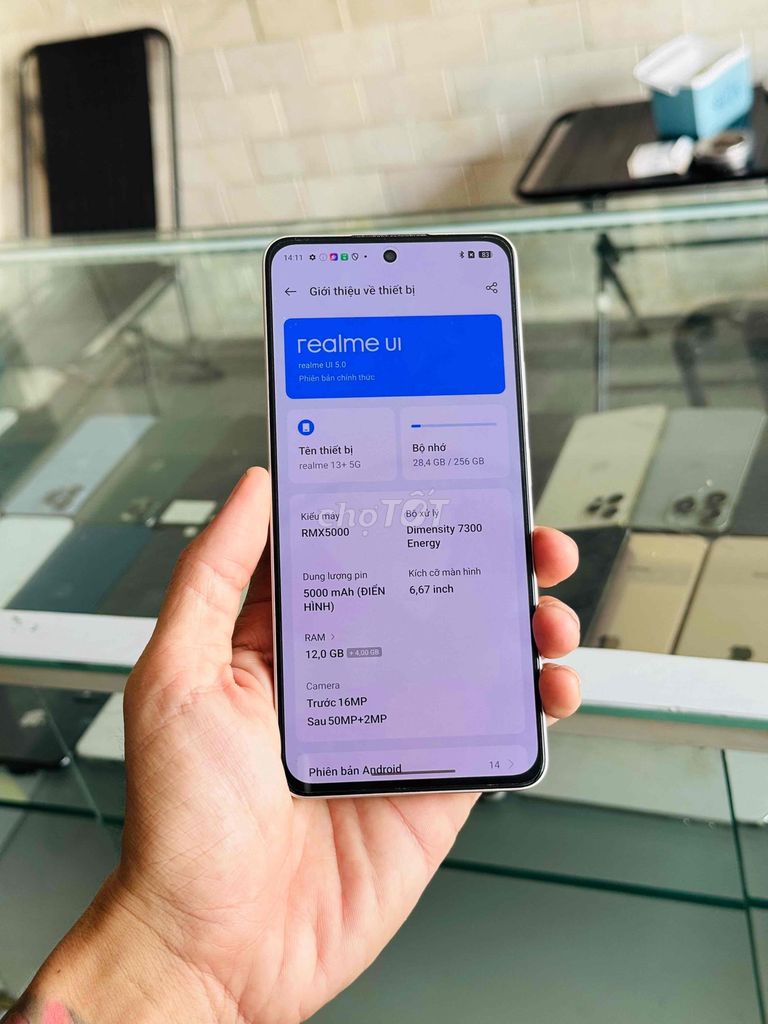 Realme 13+ 5G 12/256 Keng có giao lưu