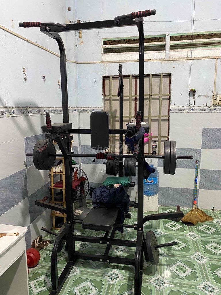 giàn tạ đa năng full tạ new 90%.. Mua bán Đồ thể thao, Dã ngoại tại Thành phố Đồng Xoài Bình Phước được đăng bởi Luân hình 1
