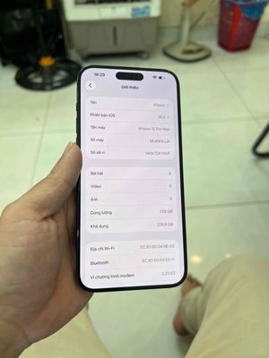 15prm 256g xanh pin zin 90%