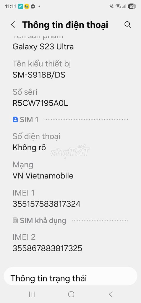 Samsung Galaxy S23 Ultra 256GB. Mua bán Điện thoại tại Quận Ba Đình Hà Nội được đăng bởi Công chúa hình 1