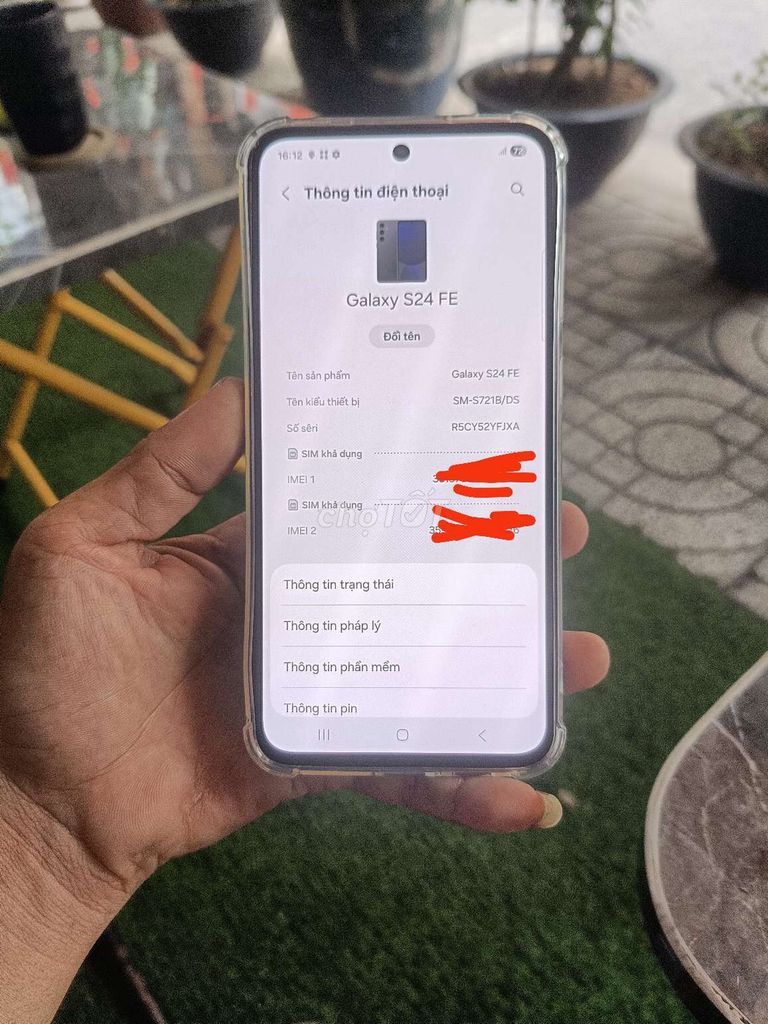 Samsung Galaxy S24 FE bảnVN 8/256 . Mua bán Điện thoại tại Quận 8 Tp Hồ Chí Minh được đăng bởi tâm phạm hình 1