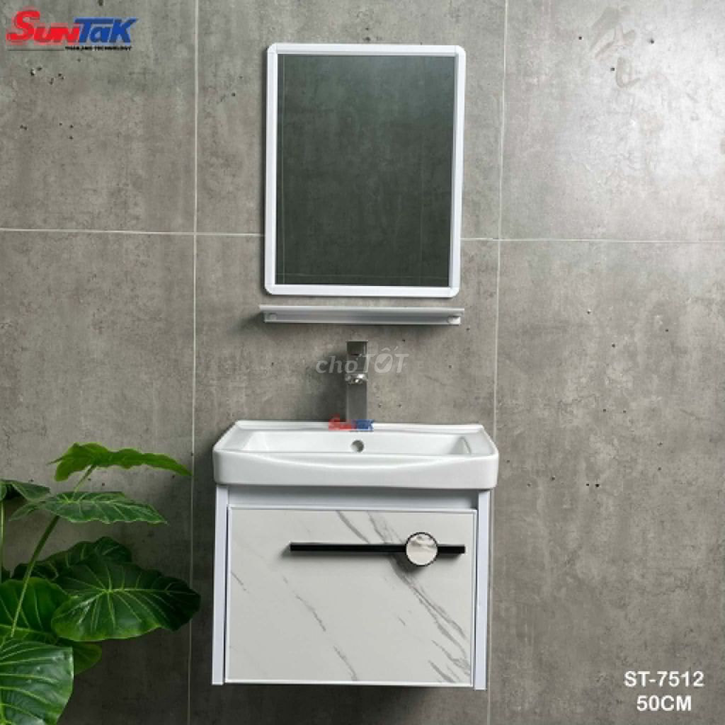Tủ lavabo SunTak ST-7515 Xám 50X36cm. Mua bán Thiết bị vệ sinh, nhà tắm tại Quận 12 Tp Hồ Chí Minh được đăng bởi Thế Giới Phòng Tắm namido hình 1