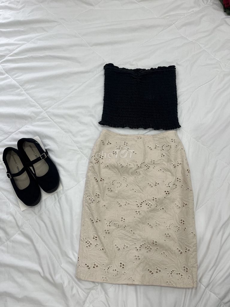 Chân váy Nữ Cotton Kem size XS. Mua bán Quần áo tại Quận Hải Châu Đà Nẵng được đăng bởi Ha Trang Nguyen Thi hình 1