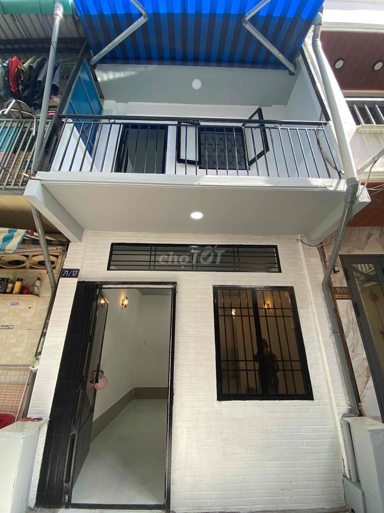 Nhà hẻm 1/ đường Trân Phú, Q5, DT 3,5x7m, 3 tầng, hẻm 3m, sổ hoàn công