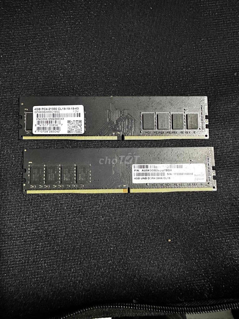 RAM DDR4 PC4-2133 4GB. Mua bán Linh kiện (RAM, Card...) tại Huyện Châu Thành Tây Ninh được đăng bởi Tuan Anh hình 1