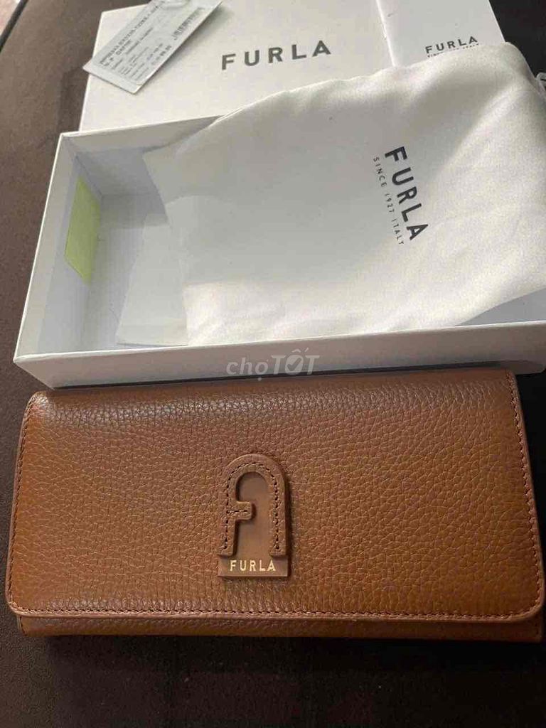 ví cầm tay Furla Cognac.new+tag.bao auth.0000