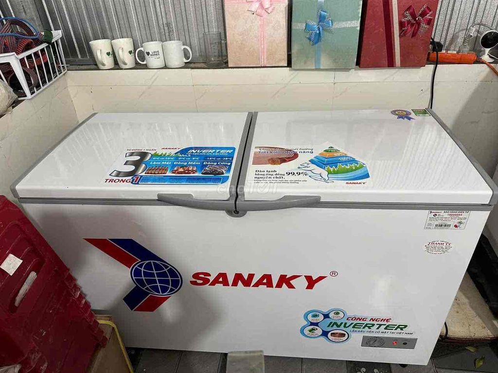 tủ đông sanaaky inverter vh-4099a3 con bh