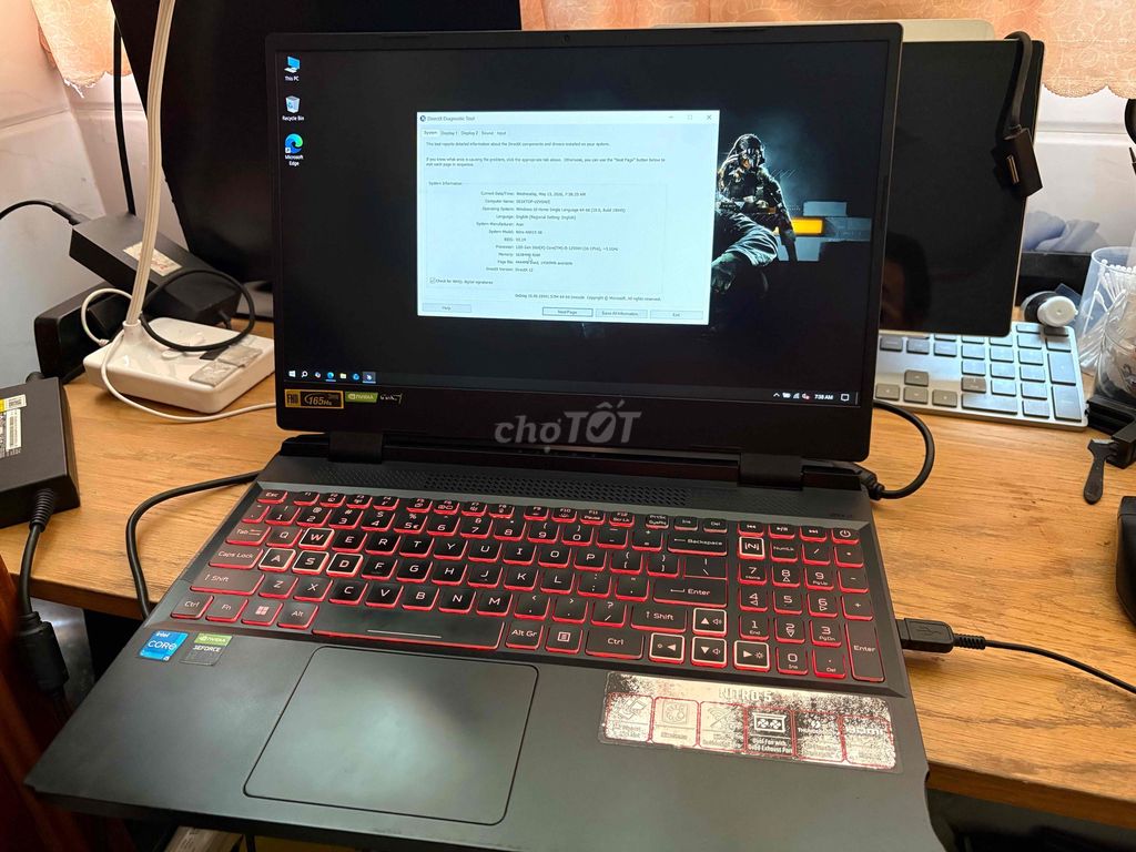 Acer Nitro 5 Tiger i5-12 16GB/512GB. Mua bán Laptop tại Quận 4 Tp Hồ Chí Minh được đăng bởi Robert hình 1