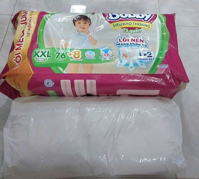 Tã quần bobby XXL 76 +8 miếng