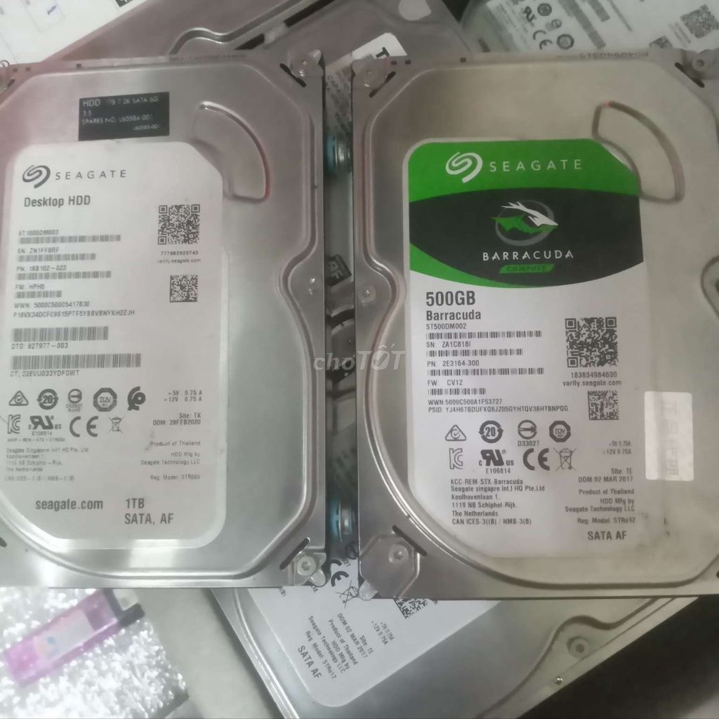 :::61 HDD 1T $ 500GB PC ,SỨC KHỎE TỐT