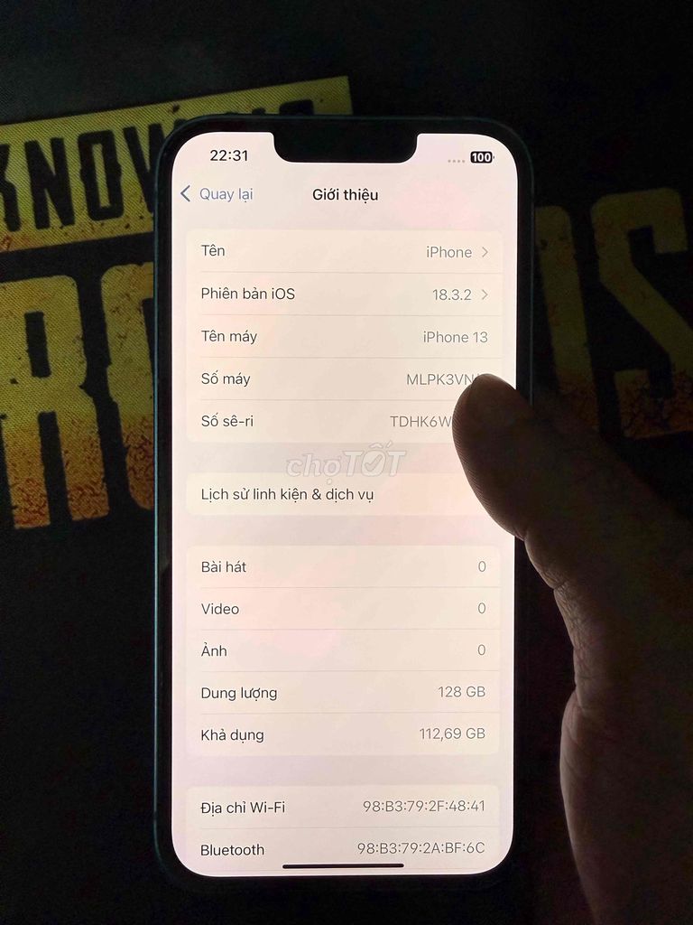 Apple iPhone 13 128GB Xanh 77%. Mua bán Điện thoại tại Thành phố Thuận An Bình Dương được đăng bởi Khương Tử Nha hình 1