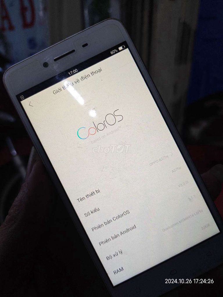 Oppo a37 full không lỗi