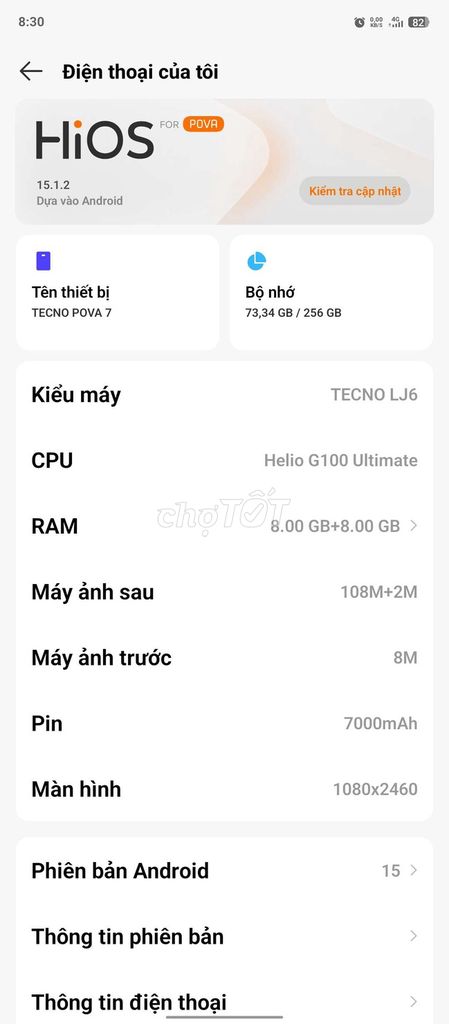 Tecno Pova 7 8GB/128GB Đen. Mua bán Điện thoại tại Huyện Di Linh Lâm Đồng được đăng bởi trần lâm hình 1