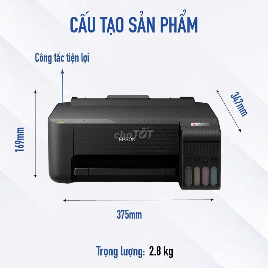 Máy in phun màu Epson EcoTank L1210. Mua bán Đồ dùng văn phòng tại Thành phố Dĩ An Bình Dương được đăng bởi Máy Chiếu GGVN hình 1