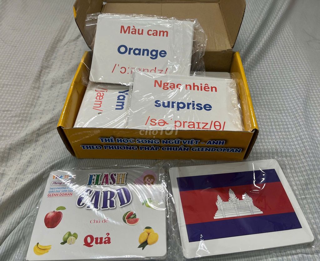 Thẻ học song ngữ Anh-Việt Thế giới xung quanh. Mua bán Mẹ và bé tại Quận Tân Phú Tp Hồ Chí Minh được đăng bởi 2hand luxury hình 1