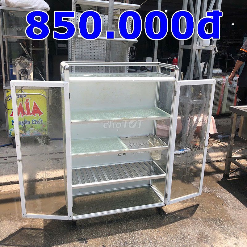 Tủ Trưng Bày Nhôm Kính 80cm Còn Mới 90%. Mua bán Tủ, kệ gia đình tại Huyện Nhà Bè Tp Hồ Chí Minh được đăng bởi MrCường hình 1