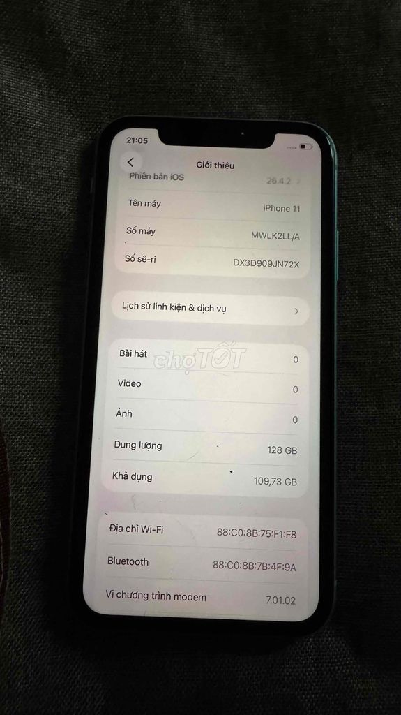 iPhone 11 128GB zin áp giá rẻ sinh viên. Mua bán Điện thoại tại Quận 7 Tp Hồ Chí Minh được đăng bởi Khánh hình 1