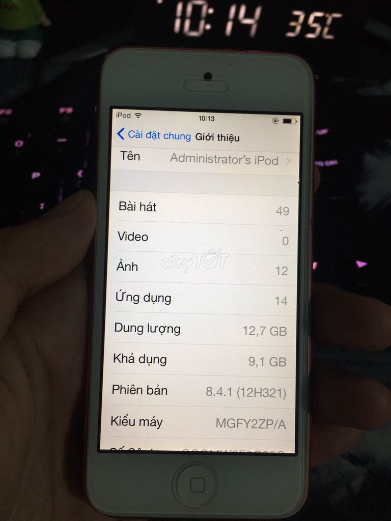 0975607185 - Ipod 5 hồng đẹp zin hiếm 16gb