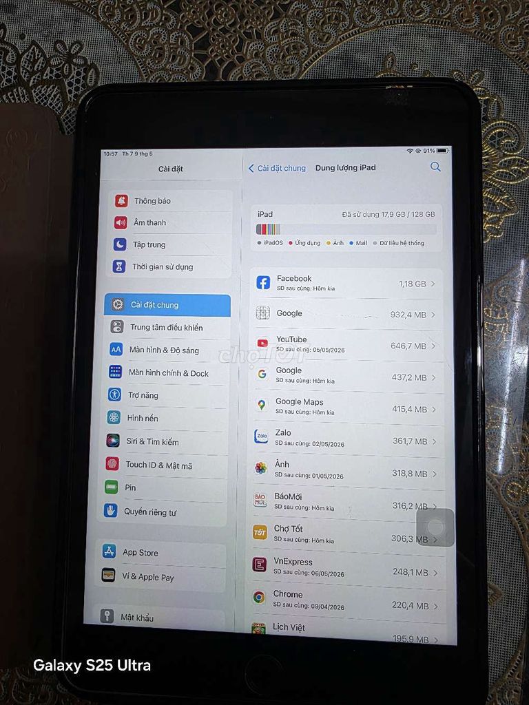 Apple iPad Mini 4 128GB Xám. Mua bán Máy tính bảng tại Quận Tân Bình Tp Hồ Chí Minh được đăng bởi Phúc Thái  hình 1