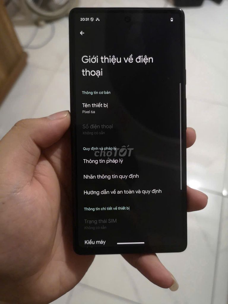 Google Pixel 6a 128GB Đen. Mua bán Điện thoại tại Quận Hoàng Mai Hà Nội được đăng bởi Phùng kiên hình 1