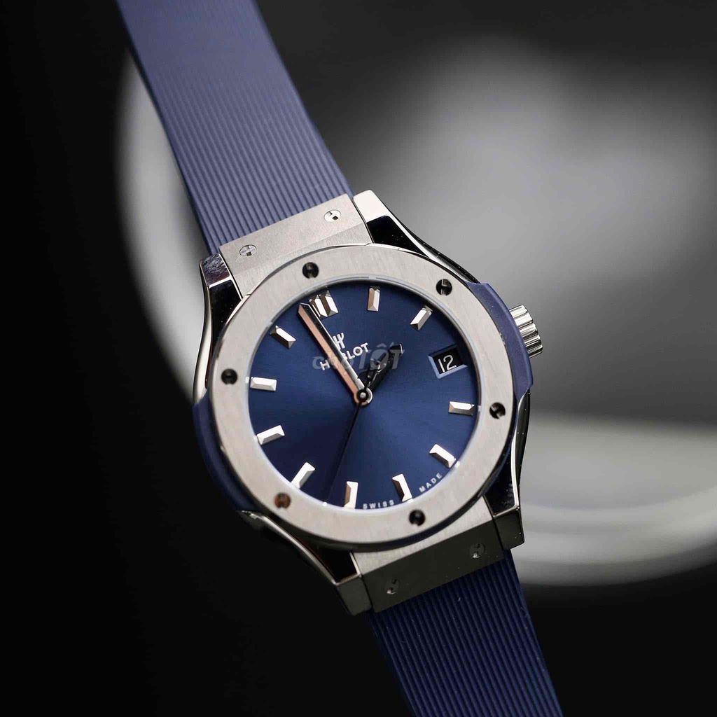 classic fusion titanium 33mm blue