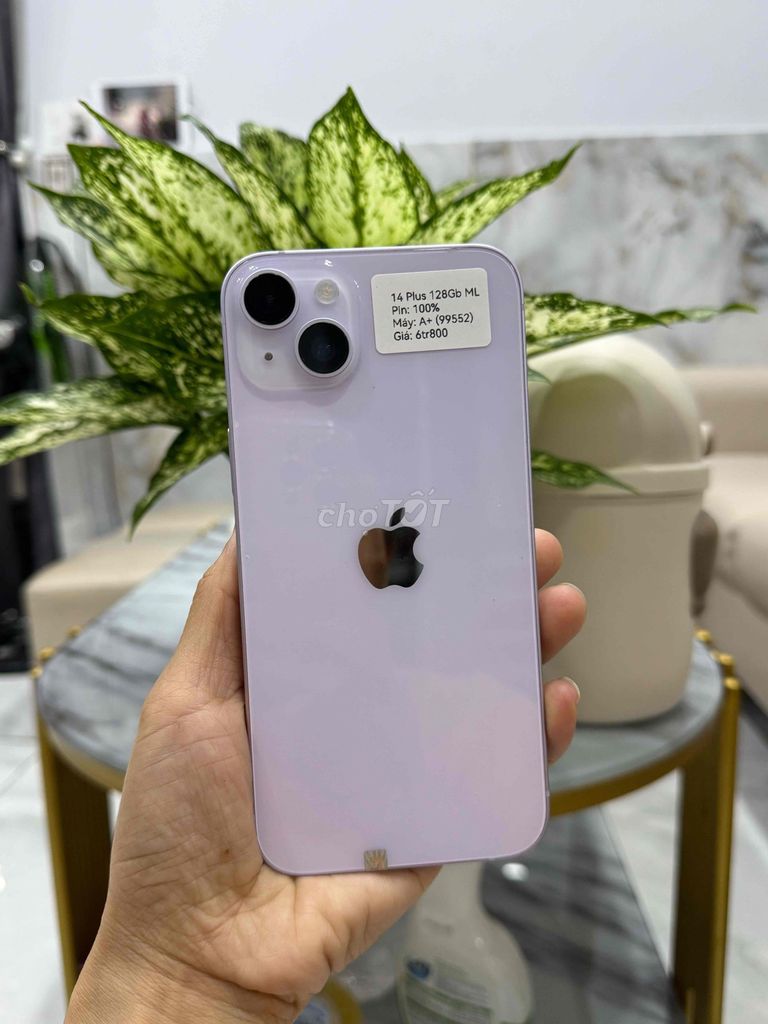 14 Plus 128G QT Tím Thay màn lô P100 còn lại zin. Mua bán Điện thoại tại Huyện Hóc Môn Tp Hồ Chí Minh được đăng bởi Nguyễn Thu hình 1