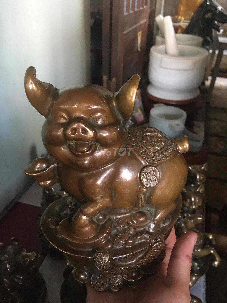 Tượng phong thủy Đồng Tam hợp Hợi - Mão - Mùi. Mua bán Đồ sưu tầm, đồ cổ tại Quận Cái Răng Cần Thơ được đăng bởi Trai Cần Thơ 65 hình 1