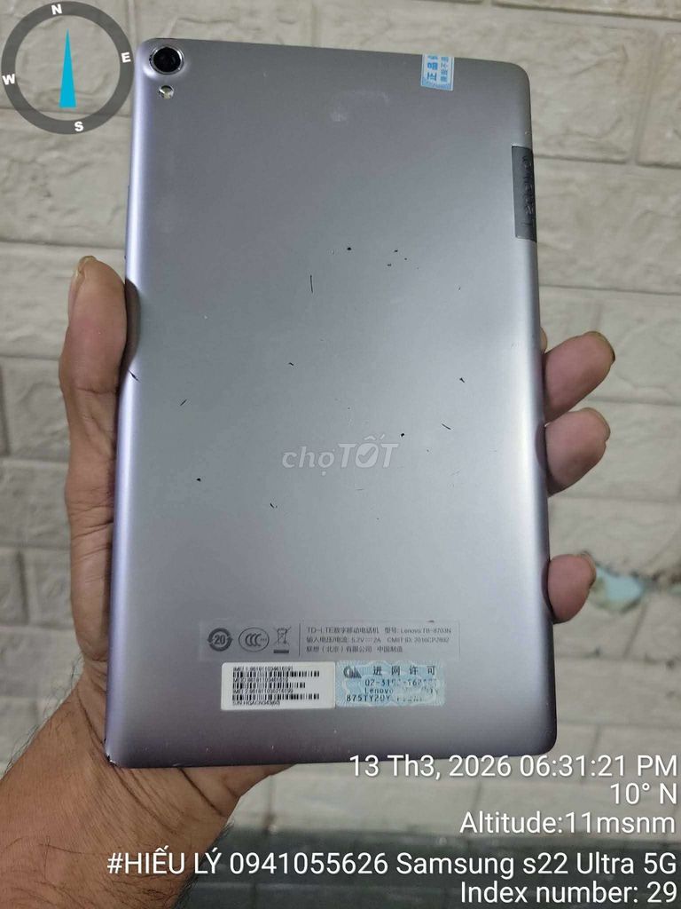 Lenovo TB-8703X Vàng. Mua bán Máy tính bảng tại Quận 12 Tp Hồ Chí Minh được đăng bởi Lý Thanh hieu hình 1