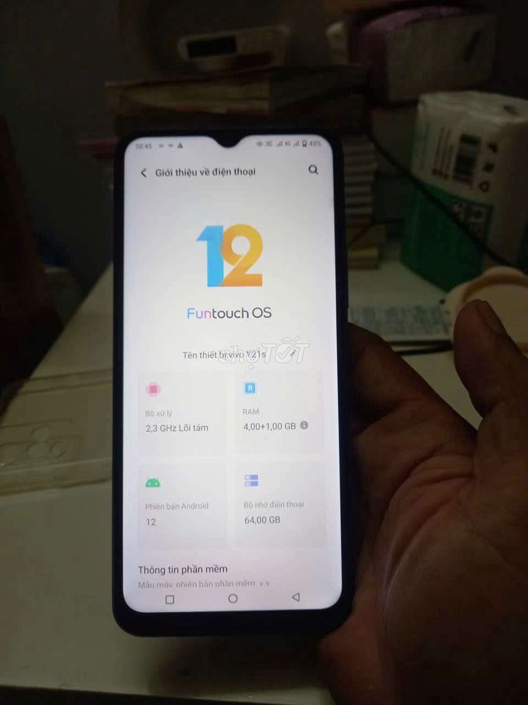 Vivo Y21s 64GB Xanh màn hình zin . Mua bán Điện thoại tại Quận 8 Tp Hồ Chí Minh được đăng bởi hiến hình 1