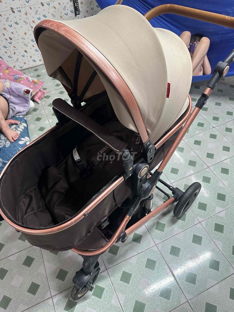 Xe đẩy nôi đa năng Chilux V1.6 Nâu Đã qua sử dụng. Mua bán Mẹ và bé tại Quận Gò Vấp Tp Hồ Chí Minh được đăng bởi music hình 1
