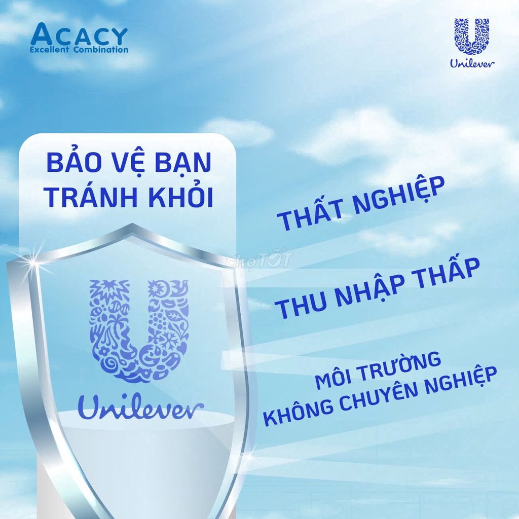 Tuyển Nv tư vấn bán hàng Unilever- Tiền Giang