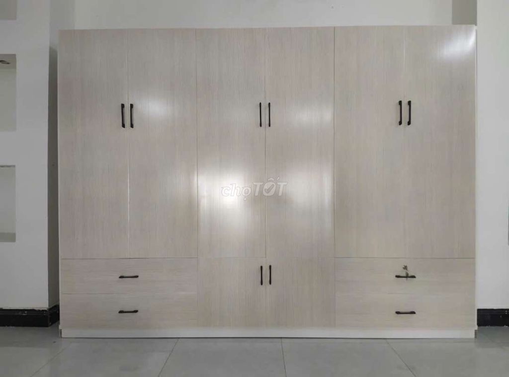 TỦ NHỰA ĐÀI LOAN 6 CÁNH MÀU VÂN GỖ SỒI. Mua bán Tủ, kệ gia đình tại Quận Tân Phú Tp Hồ Chí Minh được đăng bởi Tủ nhựa đài loan hoàng quân hình 1