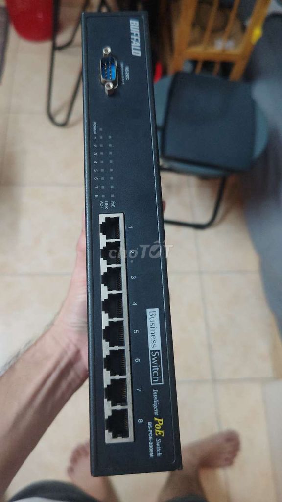 Switch 8 port POE buffalo 100Mbs