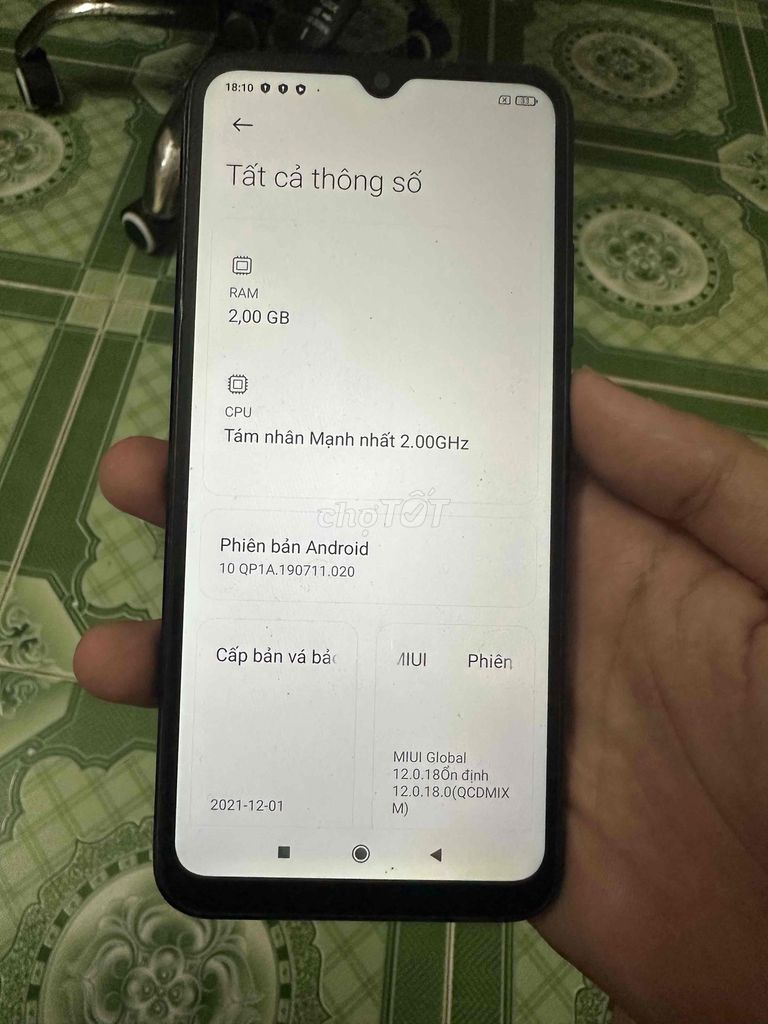 Xiaomi Redmi 9A 2GB/32GB Android 10. Mua bán Điện thoại tại Quận Nam Từ Liêm Hà Nội được đăng bởi Ngô Điệp hình 1