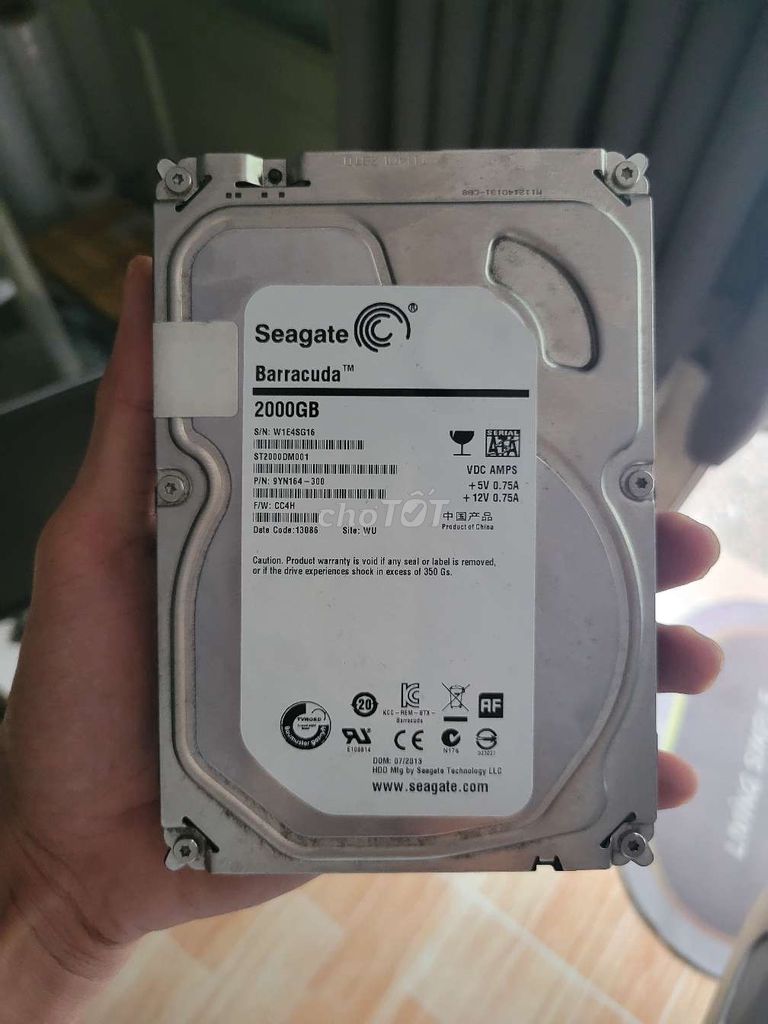 SẴN 5C HDD 2TB GIÁ 600K LẤY HẾT 550K/1C