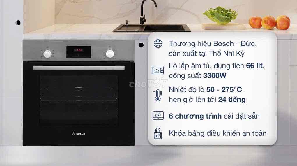 Lò Nướng âm BOSCH 66L