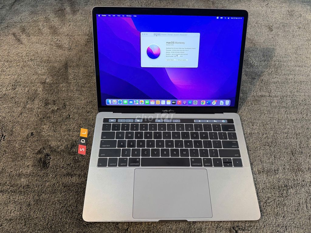 Macbook pro 13 inch 2016 i7 16G 512GB A1706