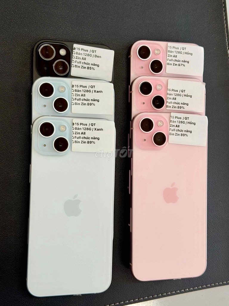 🍎15 Plus Hồng + Xanh / Quốc Tế 128G. Mua bán Điện thoại tại Thành phố Huế Thừa Thiên Huế được đăng bởi Hoàng Lộc Smartphone  hình 1