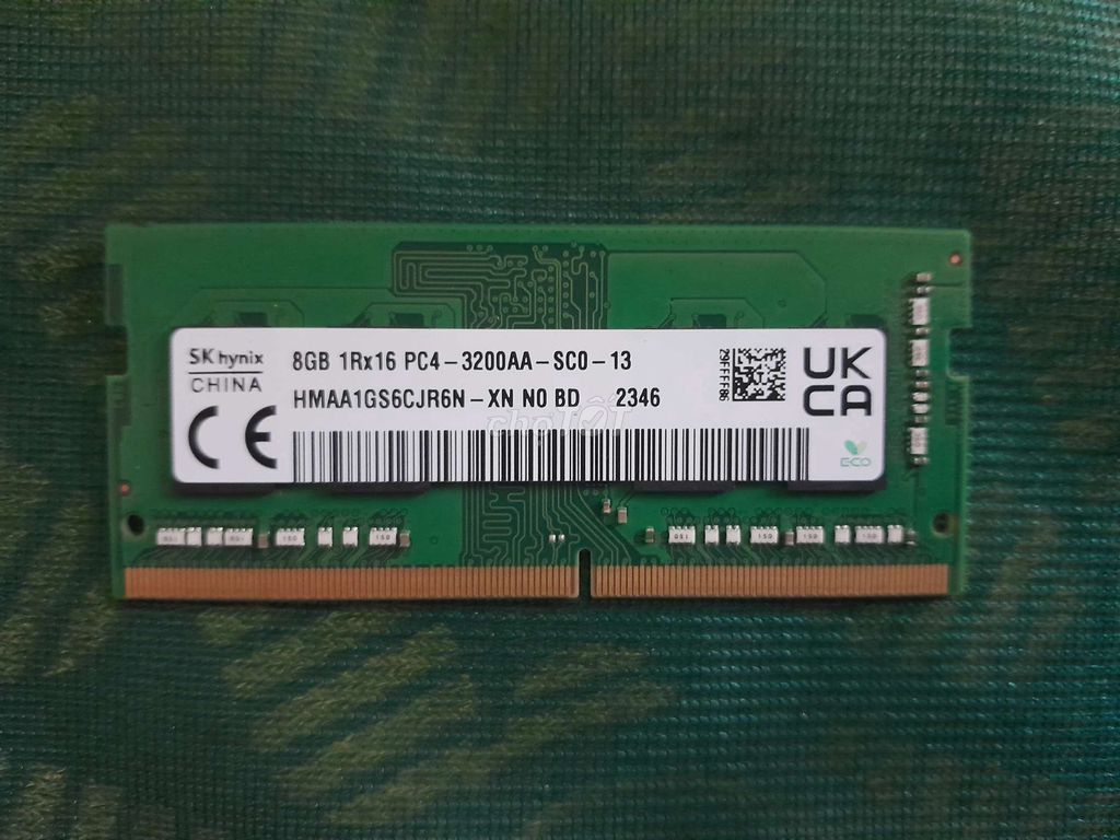 Ram laptop sk hynix 8gb ddr4 bus3200. Mua bán Linh kiện (RAM, Card...) tại Thành phố Vĩnh Long Vĩnh Long được đăng bởi Lê Trần Chí Thịnh hình 1