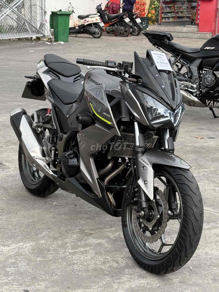 👀KAWASAKI Z300 ABS 2017 XE MÀU XÁM BIỂN SG