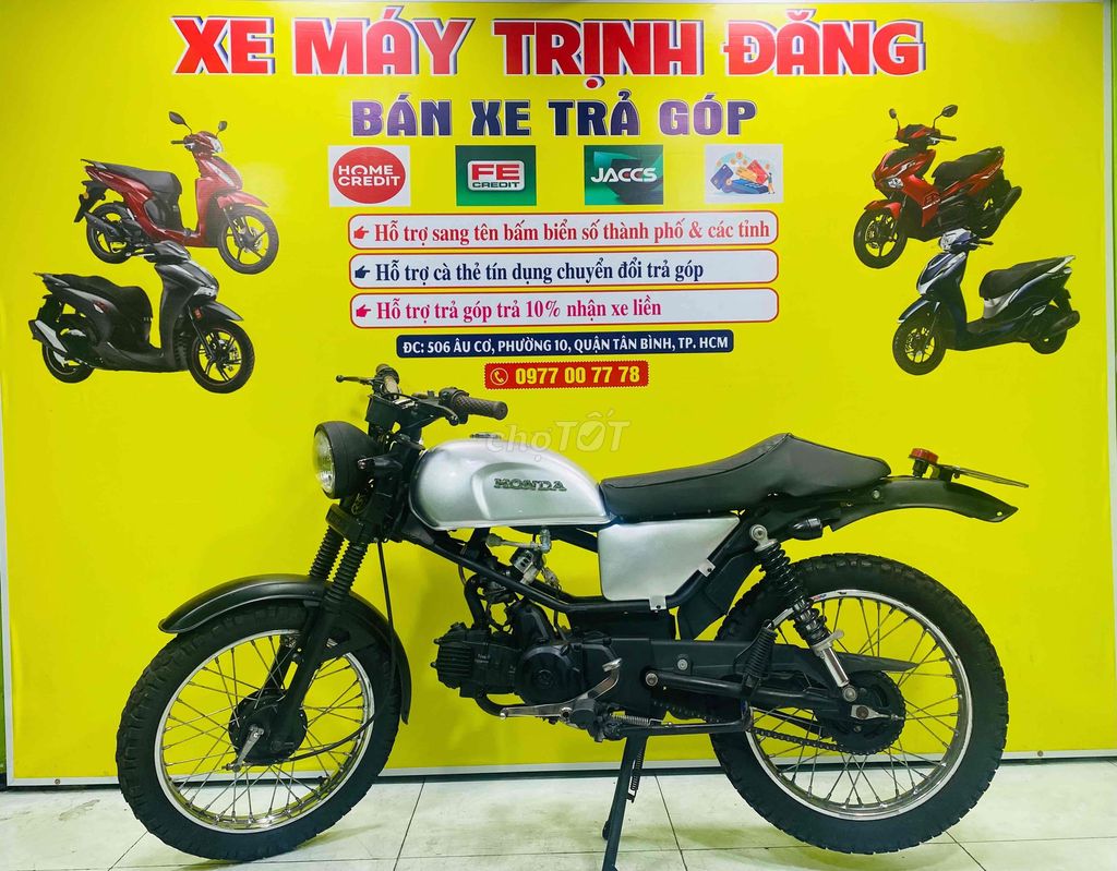 Moto caphe 110cc hỗ trợ góp nợ xấu trả 70%