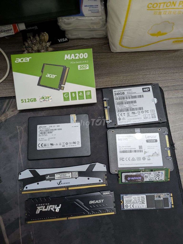 Thanh lý 1 số ổ cứng m2, sata và Ram D4. Mua bán Linh kiện (RAM, Card...) tại Quận Nam Từ Liêm Hà Nội được đăng bởi Thiên Phạm hình 1