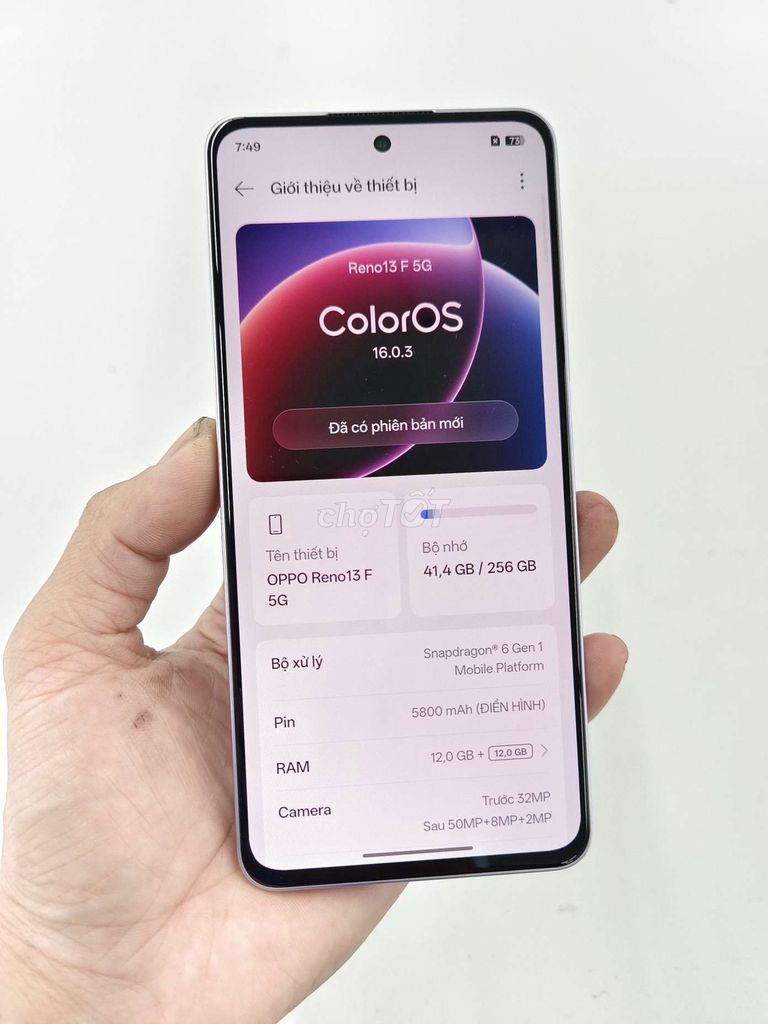 OPPO Reno13 F 5G 12GB/256GB Tím. Mua bán Điện thoại tại Thành phố Thủ Đức Tp Hồ Chí Minh được đăng bởi hoàng thạch hình 1